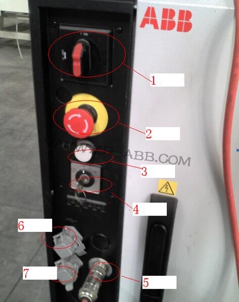 ABB機器人示教器維修常用的按鈕功能
